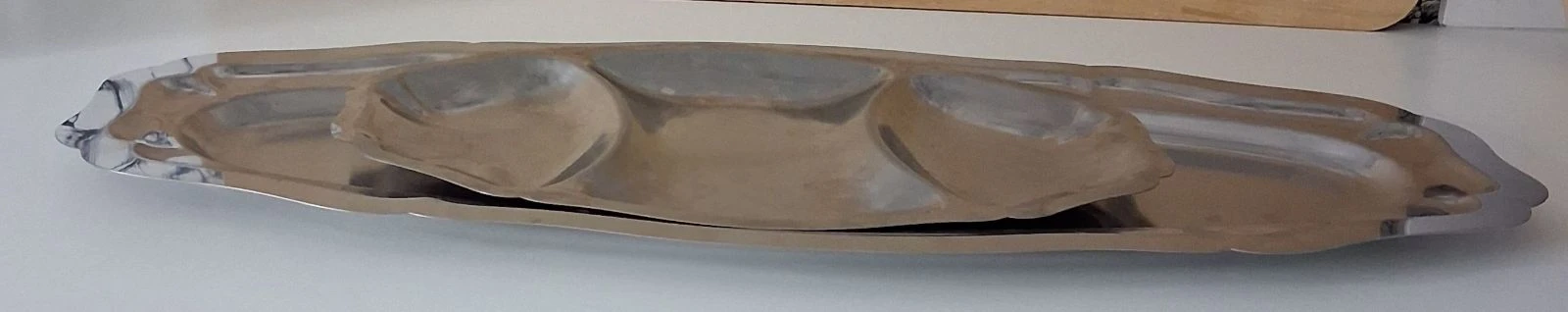 Set of 2 different stainless steel plates – photo 6